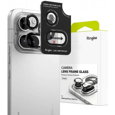 RINGKE Camera Frame Protector 2-bal ochranné sklo pro Nothing Phone 4A Pro černé – Zboží Živě