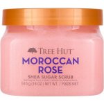 Tree Hut Shea Sugar Scrub Moroccan Rose cukrový tělový peeling Moroccan Rose 510 g – Zbozi.Blesk.cz