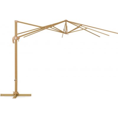 Konstrukce zahradního slunečníku Siena 3x3m woodlike Garden Point – Hledejceny.cz
