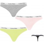 Calvin Klein tanga QD3587E 3 pack 13X Vícebarevné – Hledejceny.cz