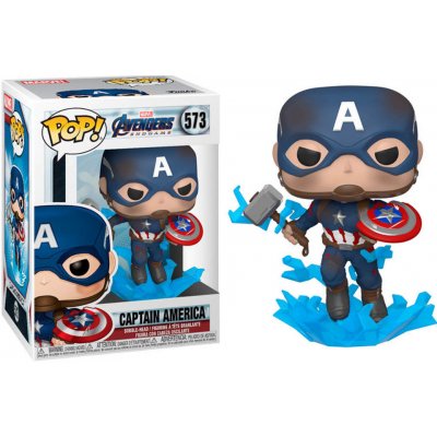 Funko Pop! Marvel Endgame Captain America with Broken Shield and Mjolnir 9 cm