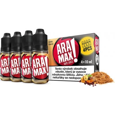 Aramax Sahara Tobacco 4 x 10 ml 3 mg – Zbozi.Blesk.cz