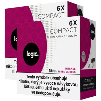 JTI Logic Compact náplň Intense Mixed Berries 1,7ml 18mg 6ks od 435 Kč -  Heureka.cz