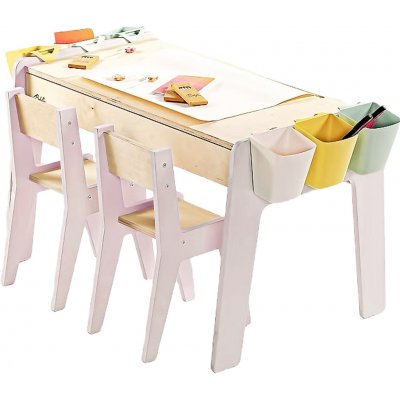 Babylike dětský stůl se židlemi children table two chair pink 40647 – Sleviste.cz