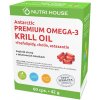 Doplněk stravy na srdce, žílu, krevní oběh Nutrihouse Premium Omega 3 Krill Oil 60 kapslí