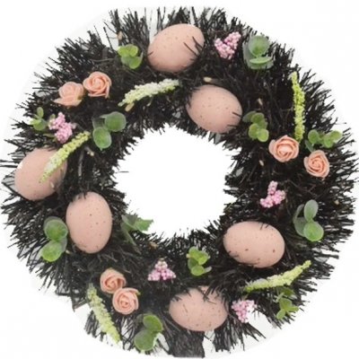 4DAVE Jarní věnec 30 cm s vajíčky – Zboží Mobilmania