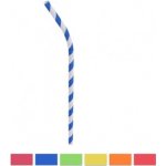 Febo brčka 6 x 210 mm s kloubem papírová mix barev 35 ks – Zboží Dáma