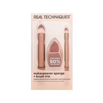 Real Techniques Makeupsaver Sponge Brush Trio sada štětců – Zboží Dáma