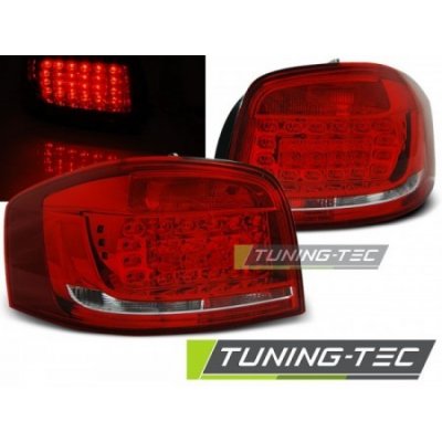 Světla zadní AUDI A3 08-12 RED WHITE LED – Hledejceny.cz