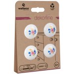 Walteco Set nábytkových knopek Kytice průměr 35 mm porcelán bílý 4 ks – Sleviste.cz