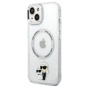 Pouzdro Karl Lagerfeld MagSafe Kompatibilní IML Karl and Choupette NFT iPhone 13 Pro Transparent