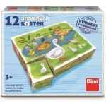 Dino obrázkové kostky Na farmě 12 kostek – Zboží Dáma