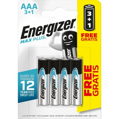 Energizer MAX PLUS AAA 4ks 7638900423051 – Zbozi.Blesk.cz