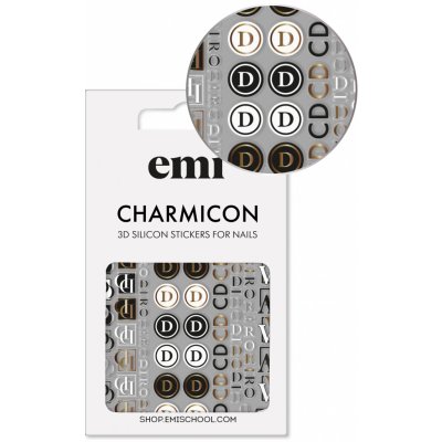 E.Mi Charmicon 3D Silicone Stickers 186 Logomania samolepka – Hledejceny.cz