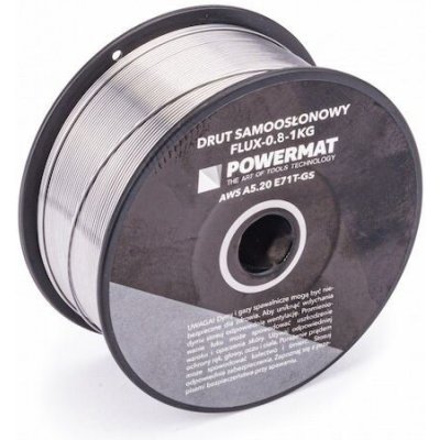 Svařovací drát trubičkový, 0,8 mm, 1 kg POWERMAT PM-FLUX-0.8-1KG