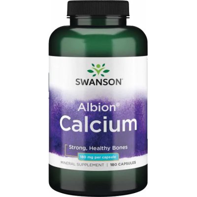 Swanson Calcium Glycinate Chelate Vápník 180 mg 180 kapslí