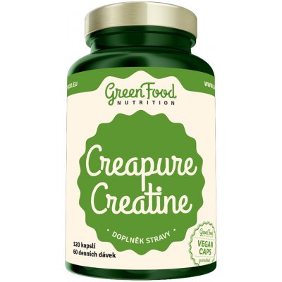 GreenFood Creapure Creatine 120 kapslí – Hledejceny.cz