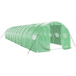 vidaXL s ocelovým rámem Zelený 36 m² 12x3x2 m