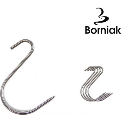 Borniak Asymetrické "S" háky do udírny, 5 ks – Zboží Dáma