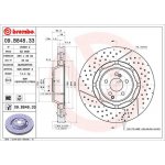 Brzdový kotouč BREMBO 09.B848.33
