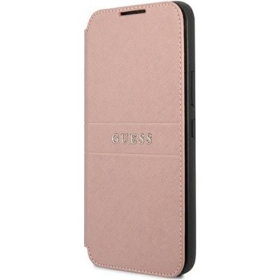 Pouzdro Guess Samsung Galaxy S22 5G book Saffiano Stripes růžové – Zboží Mobilmania