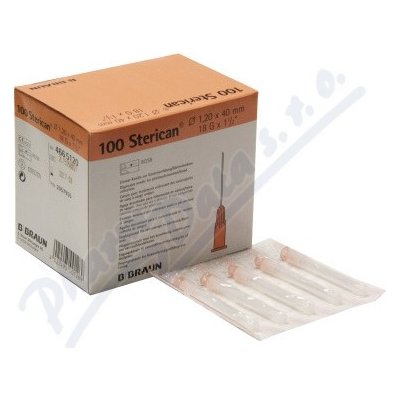 Sterican Injekční jehla 18G/1,2 x 40 mm růžová sterilní 100 ks – Hledejceny.cz