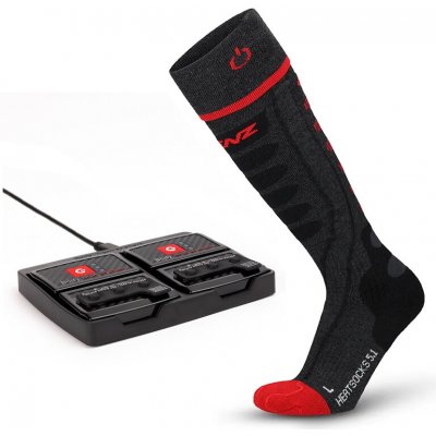 Lenz Set Heat Sock 5.1 + Lithium Pack rcB 1400 vyhřívané ponožky anthracite/red – Zbozi.Blesk.cz