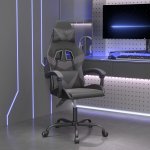 VidaXL Herní židle černá a šedá umělá kůže – Sleviste.cz