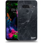 Pouzdro Picasee silikonové LG G8s ThinQ - Black marble čiré – Zbozi.Blesk.cz