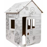 RKToys Kartonový domek na malování se zvířátky – Zboží Mobilmania