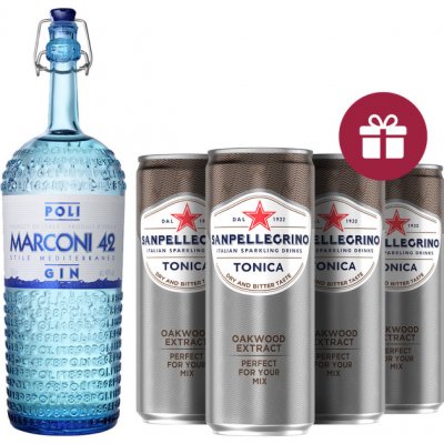 Marconi 42 Gin Jacopo Poli 42% 0,7 l (holá láhev) – Zboží Mobilmania