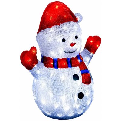 Fééric Lights and Christmas Dekorační vánoční snehulák LED 48 cm – Hledejceny.cz