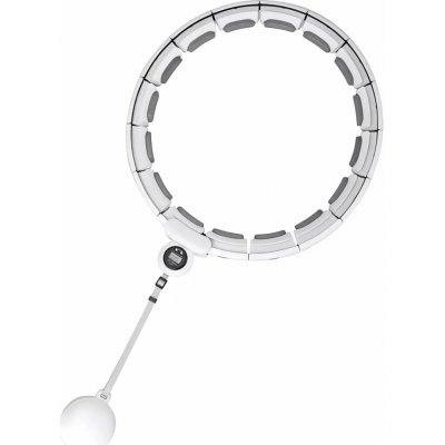 Trizand 25254 Masážní obruč Hula Hoop se závažím, bílá – Zboží Dáma