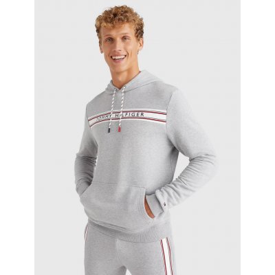 Tommy Hilfiger šedá mikina Hoodie – Zboží Mobilmania