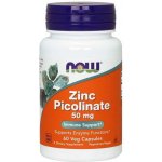 Now Foods Zinc Picolinate 50 mg 60 rostlinných kapslí – Hledejceny.cz