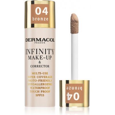 Dermacol Vysoce krycí make-up a korektor Infinity Multi-Use Super Coverage Waterproof Touch 04 Bronze 20 g