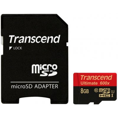 Transcend microSDHC UHS-I U1 8 GB TS8GUSDHC10U1 – Zboží Mobilmania