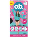 o.b. Teens menstruační kalhotky černé – Zboží Dáma