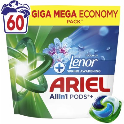 Ariel All in1 Pods +Lenor prací kapsle Spring Awakening 60 PD – Hledejceny.cz