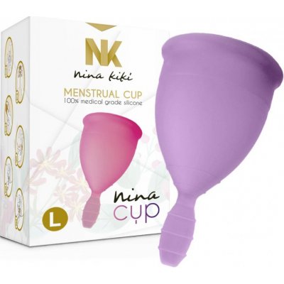 Nina Kikí Nina Cup Menstruační kalíšek L fialová – Zboží Dáma