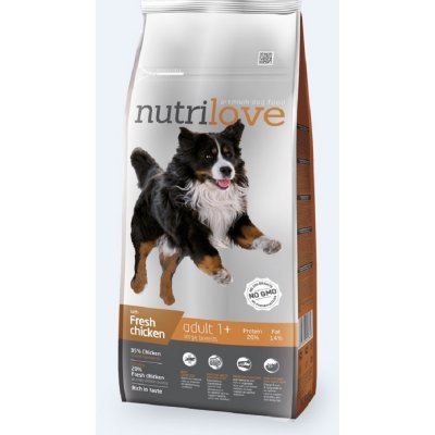 Nutrilove pes granule ADULT L fm kuřecí 12 kg – Sleviste.cz