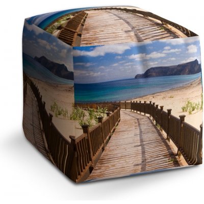 Sablio taburet Cube chodníček na pláž 40x40x40 cm – Hledejceny.cz