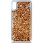 Pouzdro Liquid Sparkle Apple iPhone 6 / 6S zlaté – Zboží Mobilmania