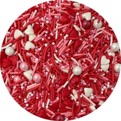 Dortisimo 4Cake Cukrové zdobení bílé, růžové a červené Flash of Love (50 g) – Hledejceny.cz