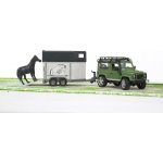 Bruder 2592 Auto Land Rover přepravní s koněm – Zboží Dáma
