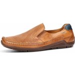 Pikolinos pánské kožené mokasíny s perforací koňakové – Sleviste.cz