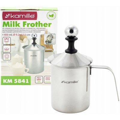 kamille Napěňovač mléka 0,4 l nerezový – Sleviste.cz