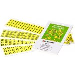 Partex PLB025025H40.LIT štítky 25x25 mm, blesk v trojúhelníku, žluté, 10x12ks – Zboží Živě