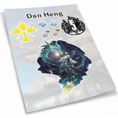 Honkai: Star Rail Sada 8 samolepek Dan Heng Imbibitor Lunae – Zboží Živě