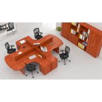 NABYTEK-DESIGNOVY.CZ - ZE 4.12P 03 Sestava kancelářského nábytku Komfort 4.12 calvados – Zboží Dáma